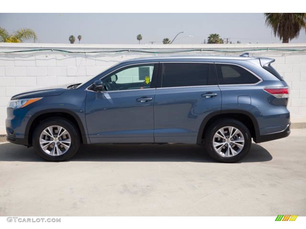 2015 Highlander XLE - Nautical Blue Metallic / Ash photo #8