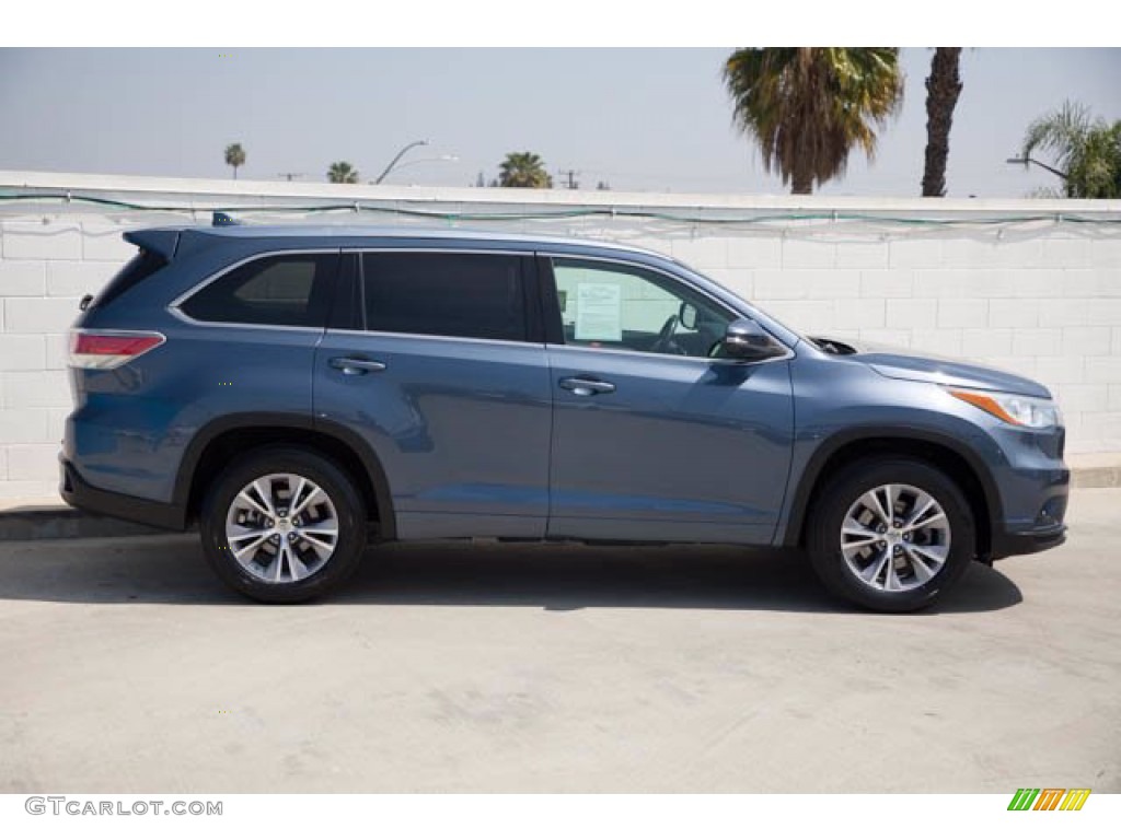 2015 Highlander XLE - Nautical Blue Metallic / Ash photo #10