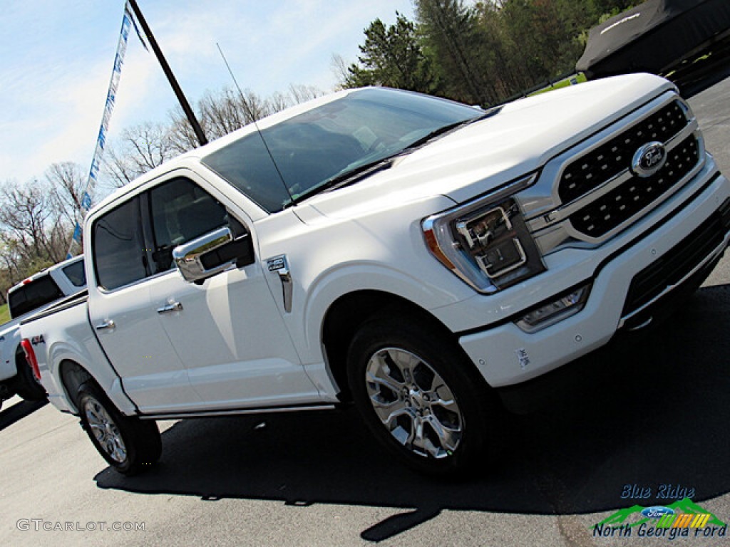 2021 F150 Platinum SuperCrew 4x4 - Star White / Black photo #26