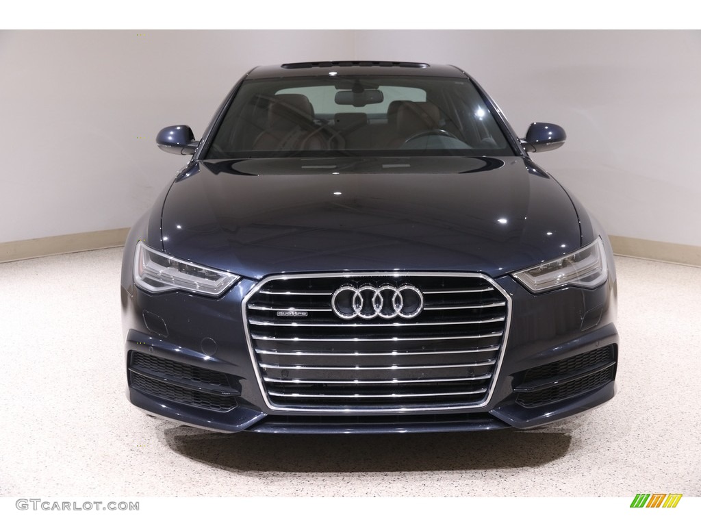 2017 A6 2.0 TFSI Premium quattro - Moonlight Blue Metallic / Nougat Brown photo #2