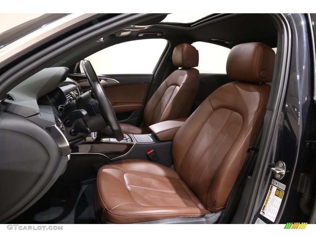 Nougat Brown Interior 2017 Audi A6 2.0 TFSI Premium quattro Photo #141578412