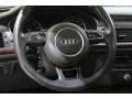 2017 Audi A6 Nougat Brown Interior Steering Wheel Photo