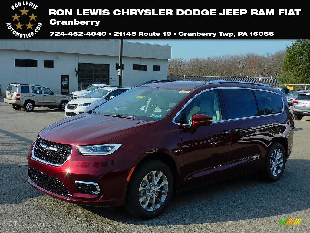 2021 Pacifica Touring L AWD - Velvet Red Pearl / Cognac/Alloy photo #1