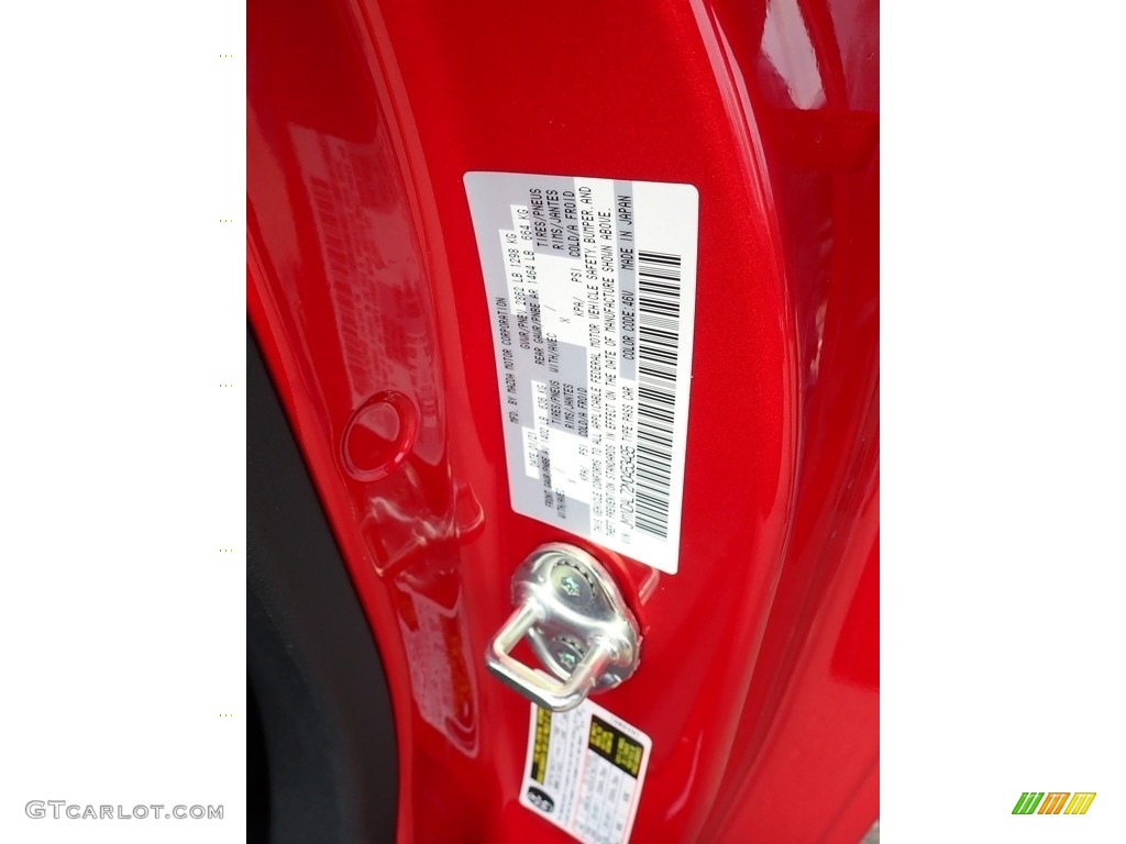 2021 MX-5 Miata RF Color Code 46V for Soul Red Crystal Metallic Photo #141579672
