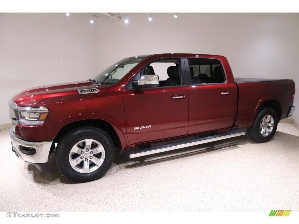 Delmonico Red Pearl 2019 Ram 1500 Laramie Crew Cab 4x4 Exterior Photo #141580106
