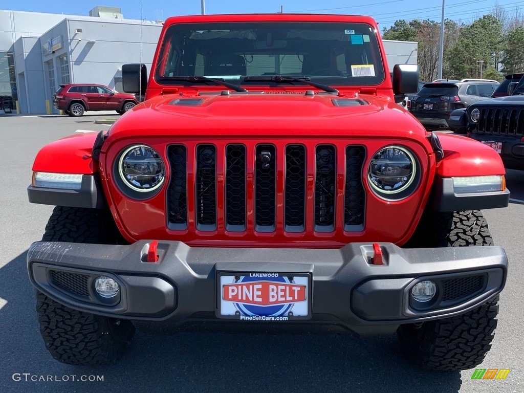 2021 Wrangler Unlimited Rubicon 4x4 - Firecracker Red / Black photo #2