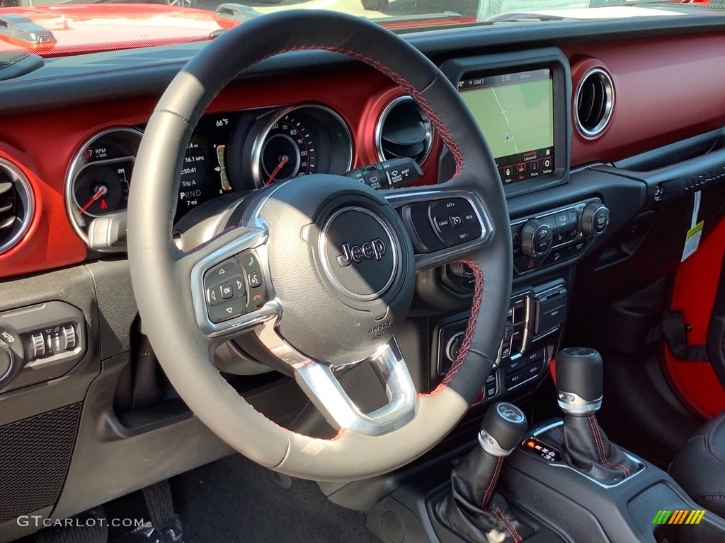 2021 Wrangler Unlimited Rubicon 4x4 - Firecracker Red / Black photo #8