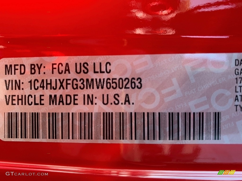 2021 Wrangler Unlimited Rubicon 4x4 - Firecracker Red / Black photo #10