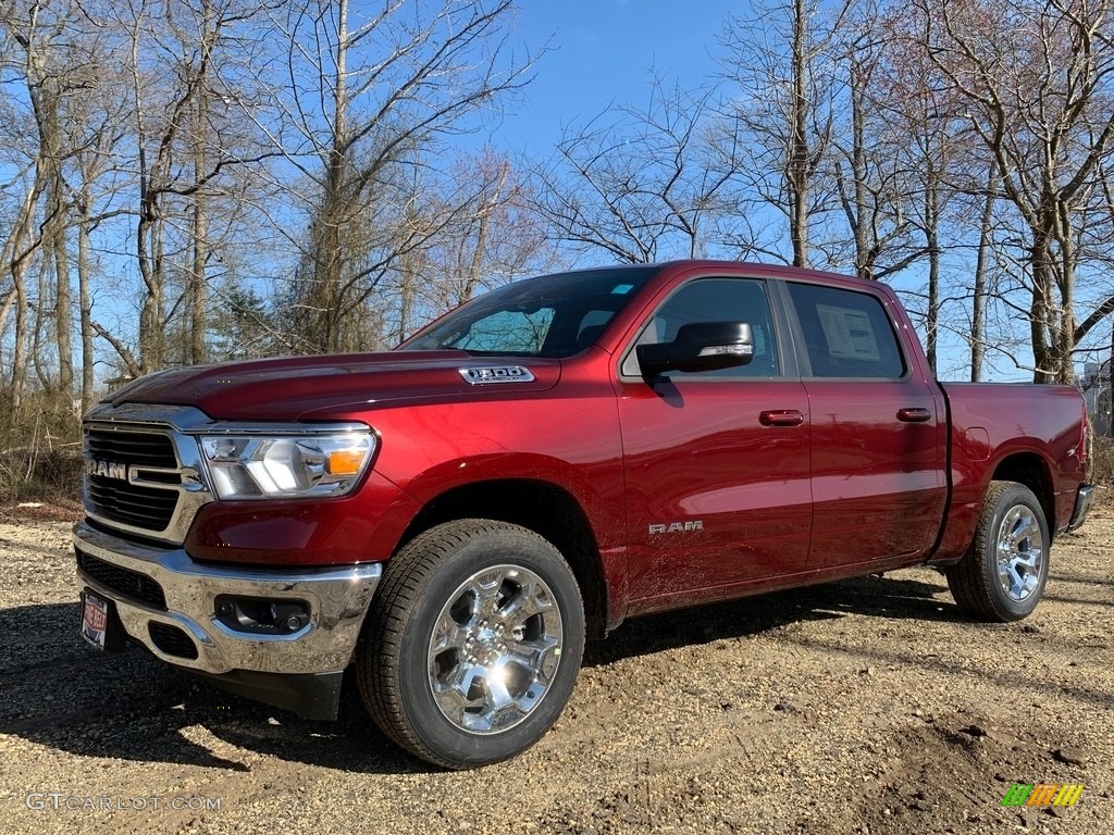 2021 1500 Big Horn Crew Cab 4x4 - Delmonico Red Pearl / Black photo #1