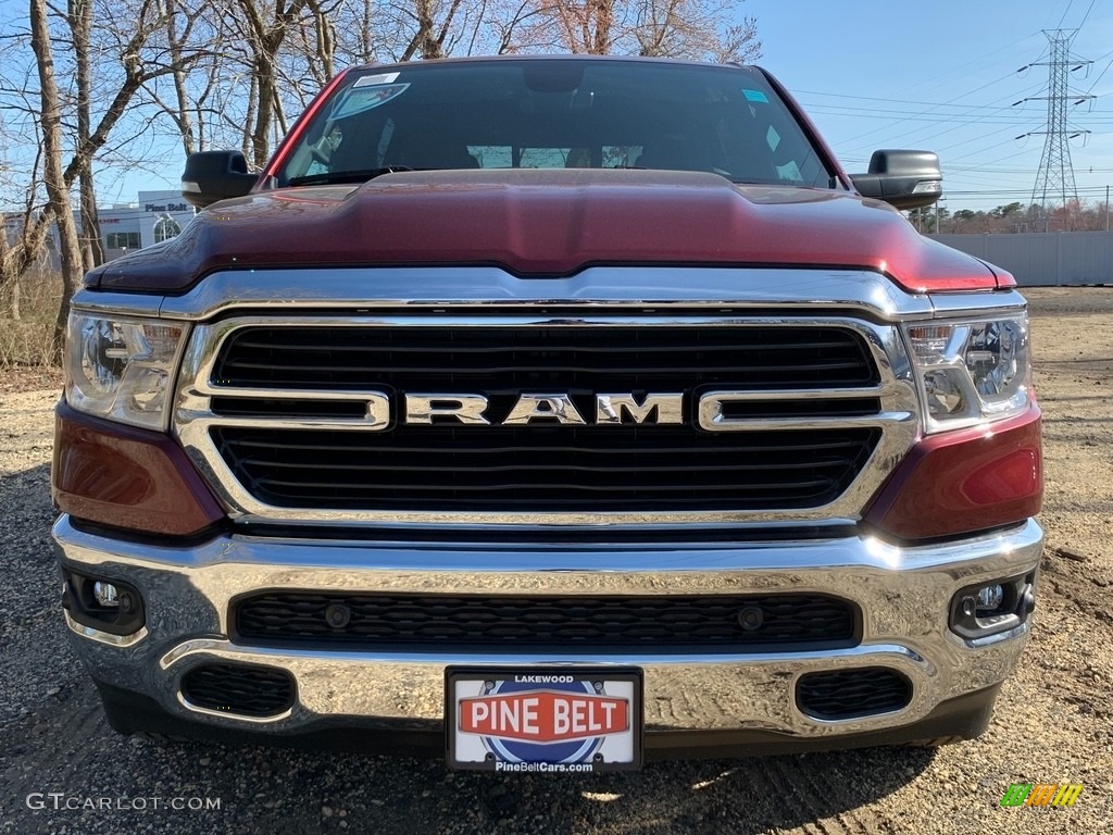 2021 1500 Big Horn Crew Cab 4x4 - Delmonico Red Pearl / Black photo #2