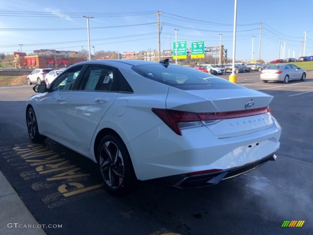 2021 Elantra SEL - Ceramic White / Black photo #3