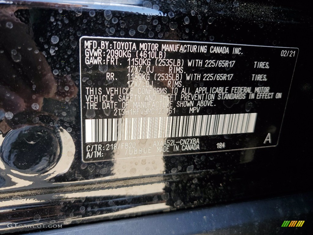 2021 RAV4 LE - Midnight Black Metallic / Black photo #25