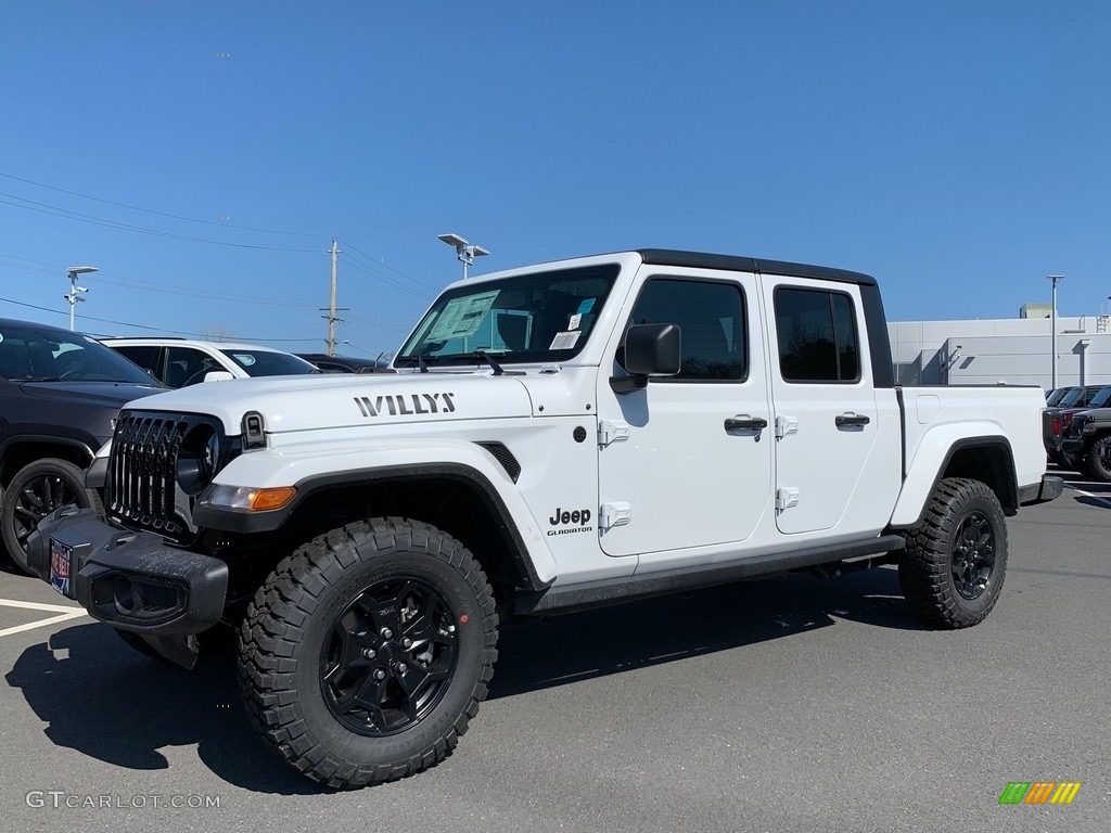 2021 Gladiator Sport 4x4 - Bright White / Black photo #1