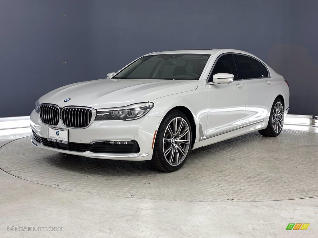 2018 7 Series 740i Sedan - Mineral White Metallic / Black photo #3