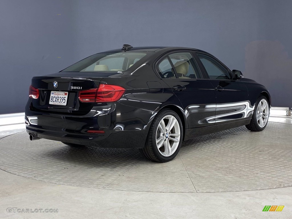 2018 3 Series 320i Sedan - Jet Black / Venetian Beige photo #5