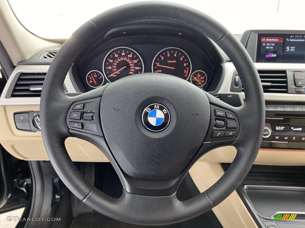 2018 3 Series 320i Sedan - Jet Black / Venetian Beige photo #18