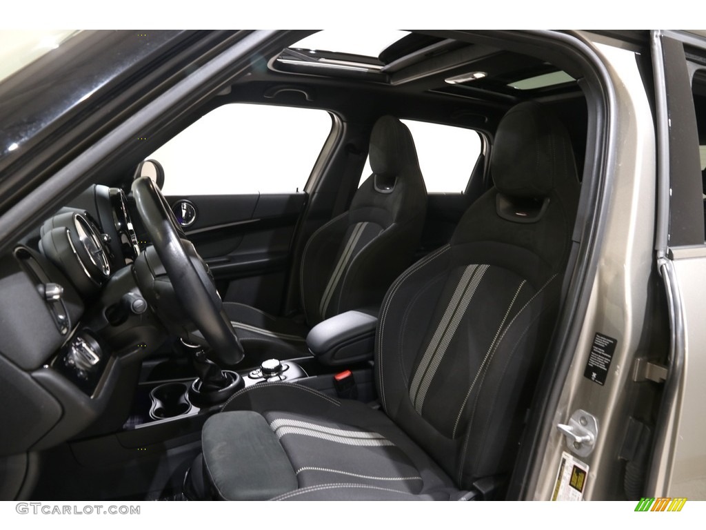 Double Stripe Carbon Black Interior 2019 Mini Countryman Cooper S E All4 Hybrid Photo #141589557