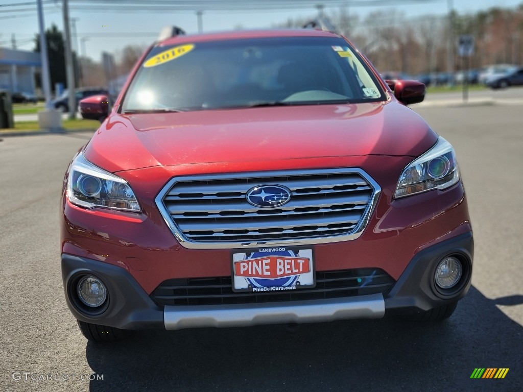 2016 Outback 2.5i Limited - Venetian Red Pearl / Slate Black photo #17