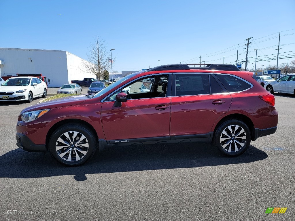 2016 Outback 2.5i Limited - Venetian Red Pearl / Slate Black photo #18