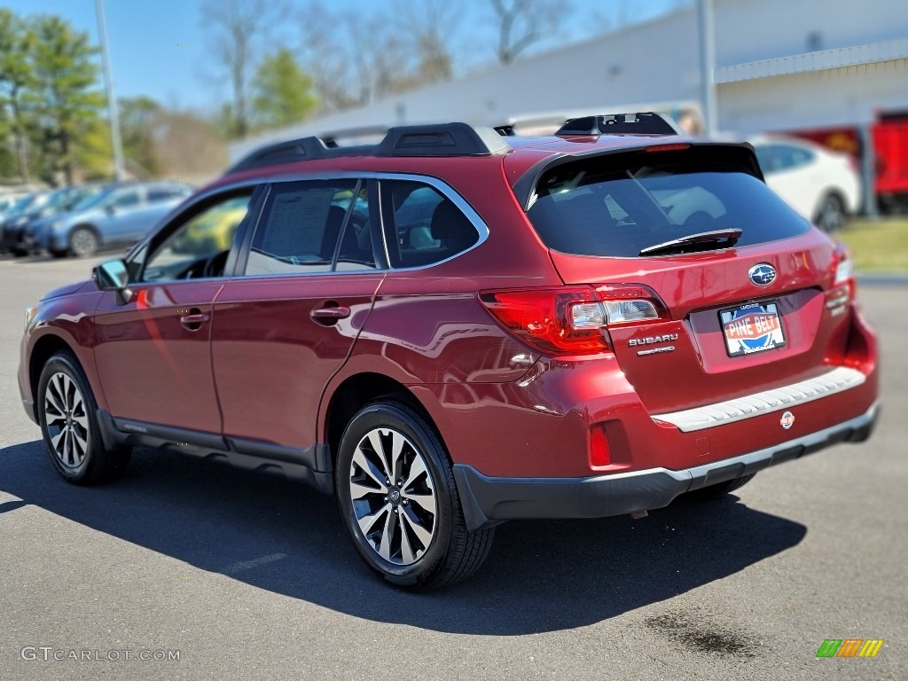 2016 Outback 2.5i Limited - Venetian Red Pearl / Slate Black photo #19