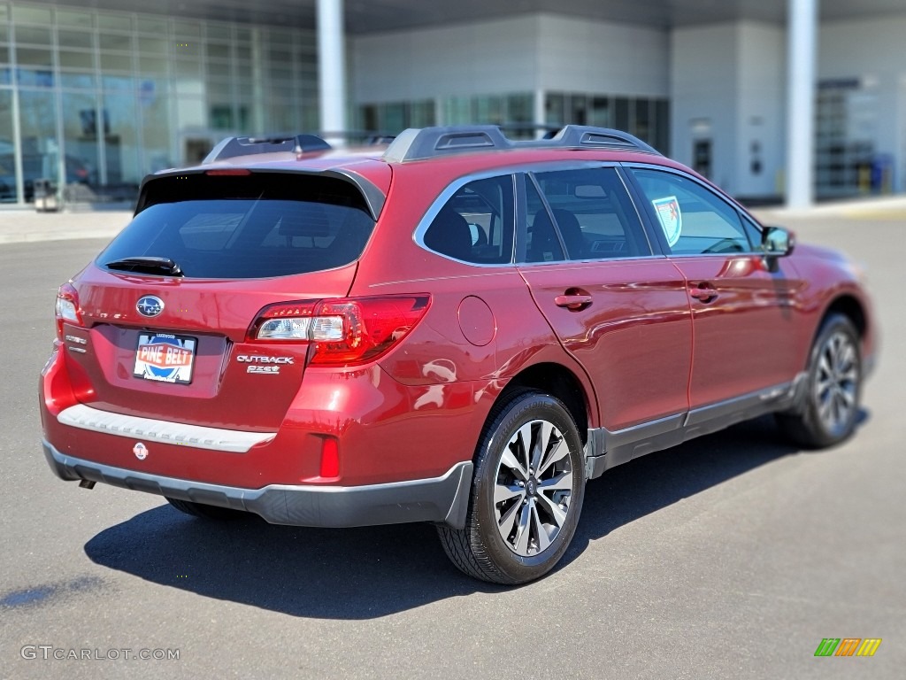 2016 Outback 2.5i Limited - Venetian Red Pearl / Slate Black photo #21
