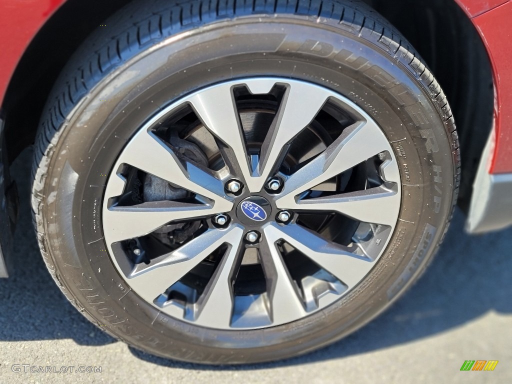 2016 Outback 2.5i Limited - Venetian Red Pearl / Slate Black photo #23