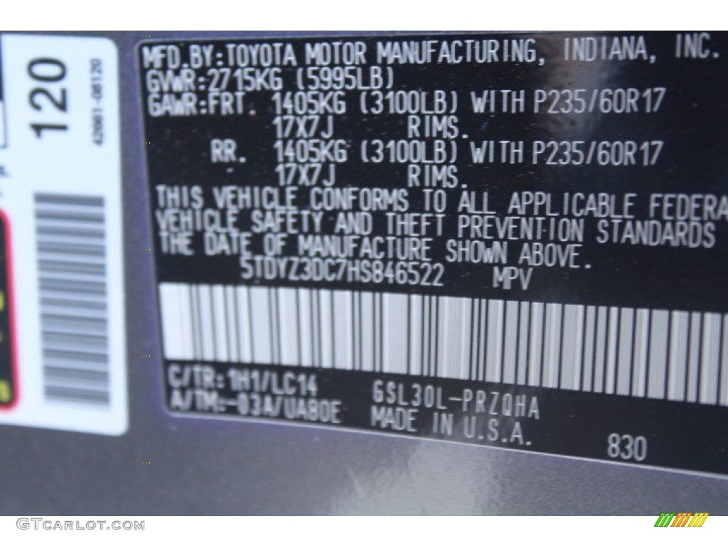 2017 Sienna XLE - Predawn Gray Mica / Ash photo #32