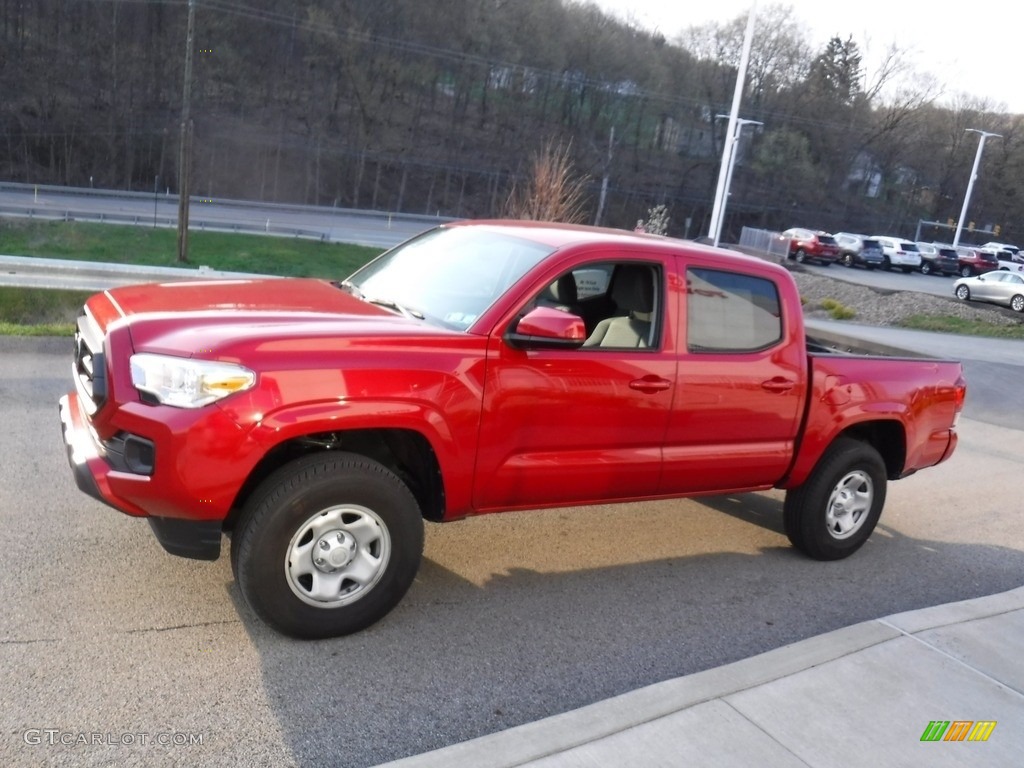 2021 Tacoma SR5 Double Cab 4x4 - Barcelona Red Metallic / Cement photo #14