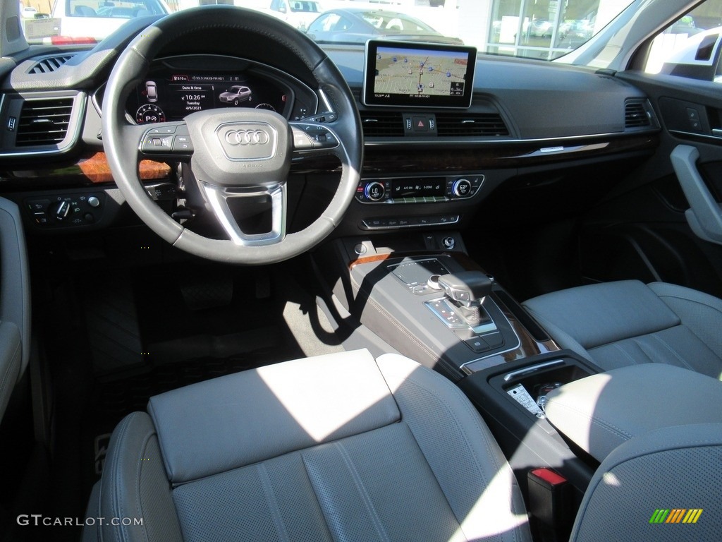 Rock Gray Interior 2018 Audi Q5 2.0 TFSI Prestige quattro Photo #141596012