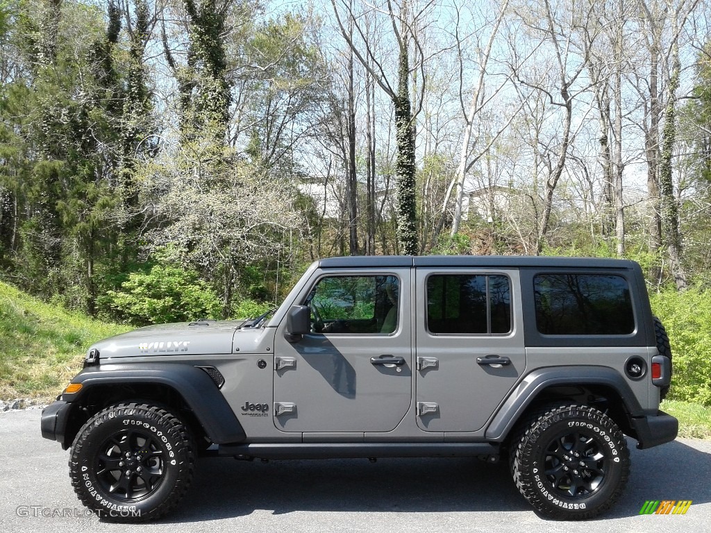 2020 Wrangler Unlimited Willys 4x4 - Sting-Gray / Heritage Tan/Black photo #1