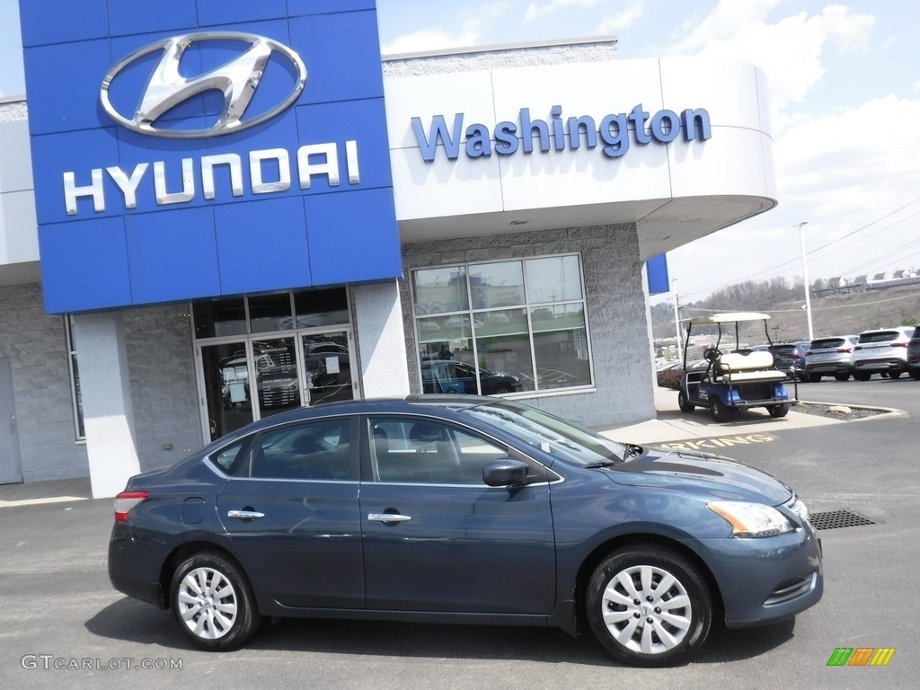 2013 Sentra SV - Graphite Blue / Charcoal photo #2