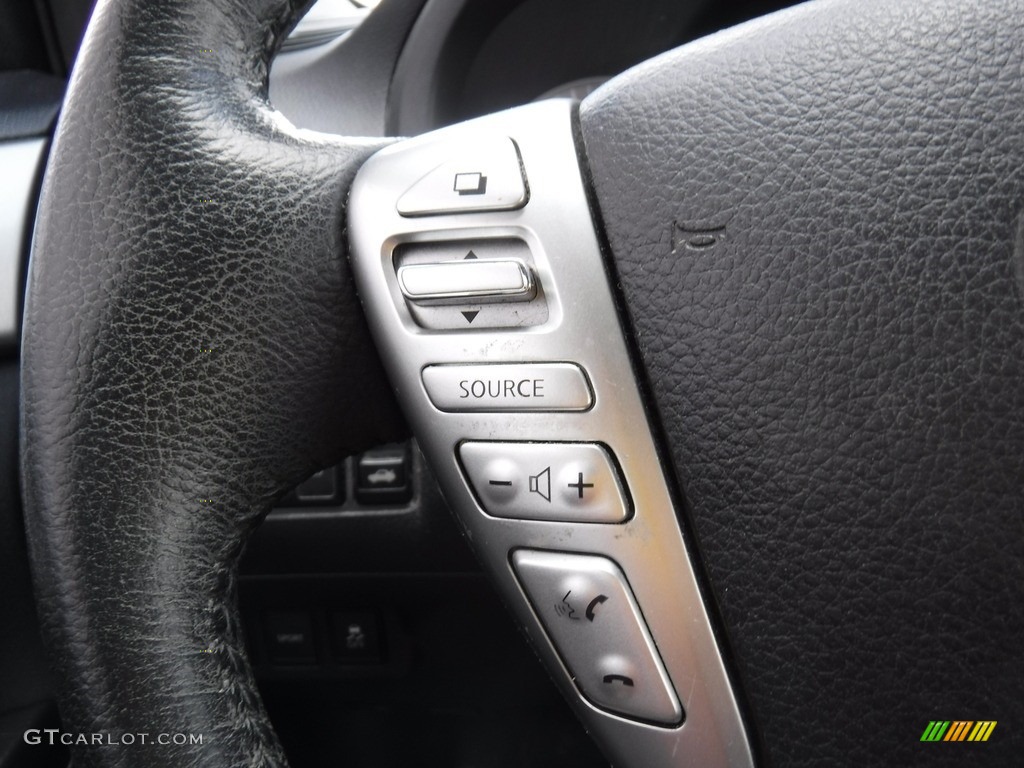 2013 Nissan Sentra SV Charcoal Steering Wheel Photo #141598065