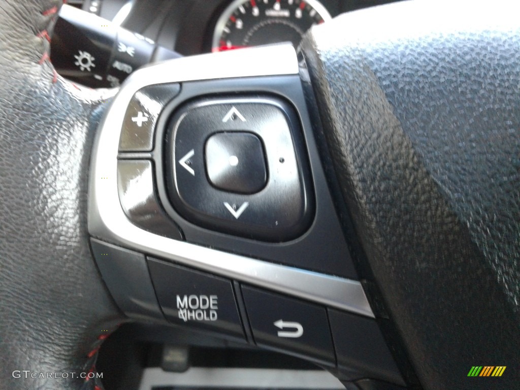 2017 Camry SE - Blizzard White Pearl / Black photo #17