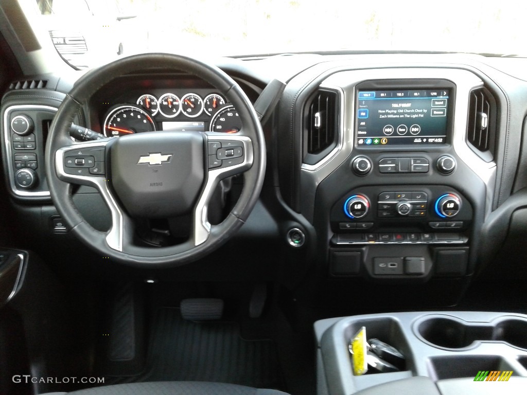 2019 Chevrolet Silverado 1500 LT Crew Cab 4WD Jet Black Dashboard Photo #141600759