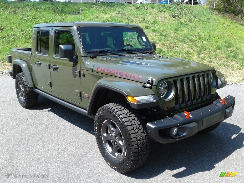 Sarge Green 2021 Jeep Gladiator Rubicon 4x4 Exterior Photo #141602769