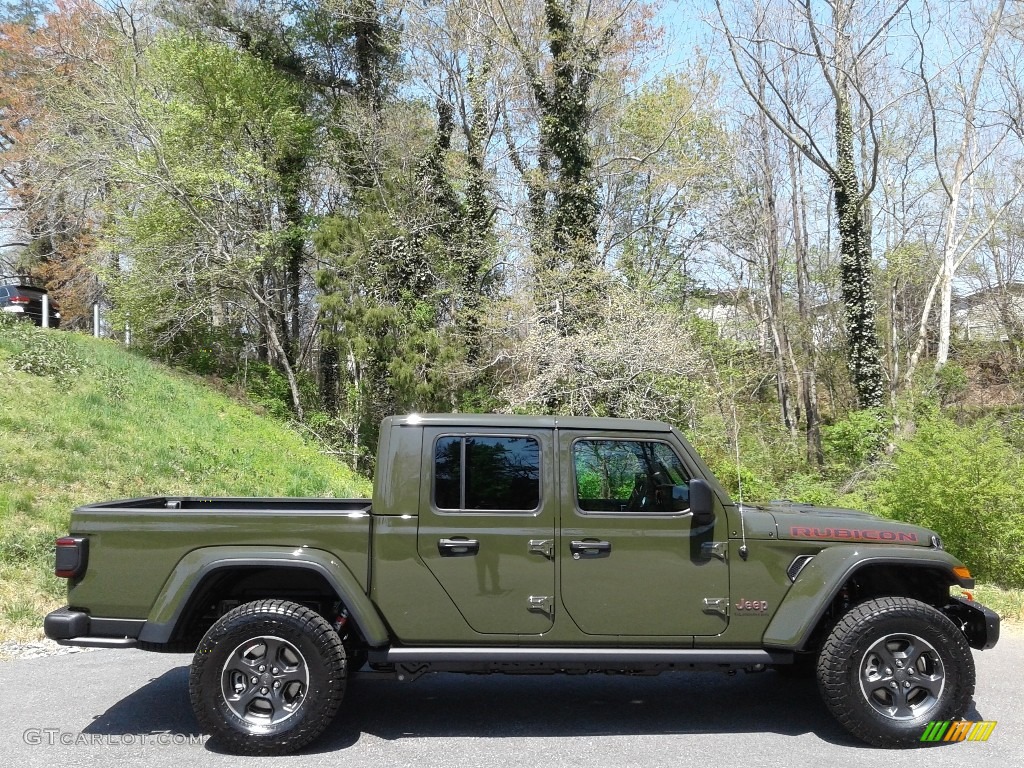 Sarge Green 2021 Jeep Gladiator Rubicon 4x4 Exterior Photo #141602805