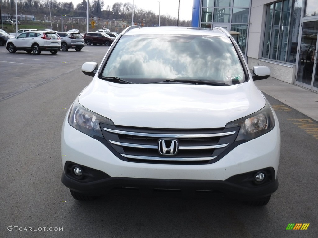 2012 CR-V EX-L 4WD - White Diamond Pearl / Beige photo #5