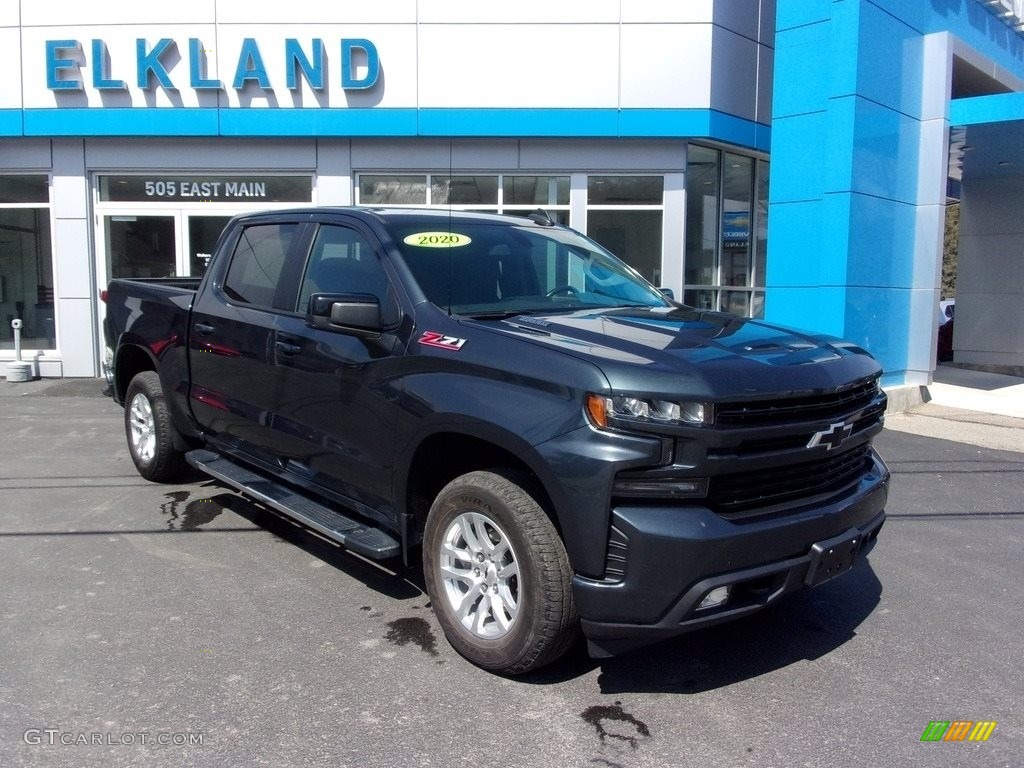2020 Silverado 1500 RST Crew Cab 4x4 - Shadow Gray Metallic / Jet Black photo #1