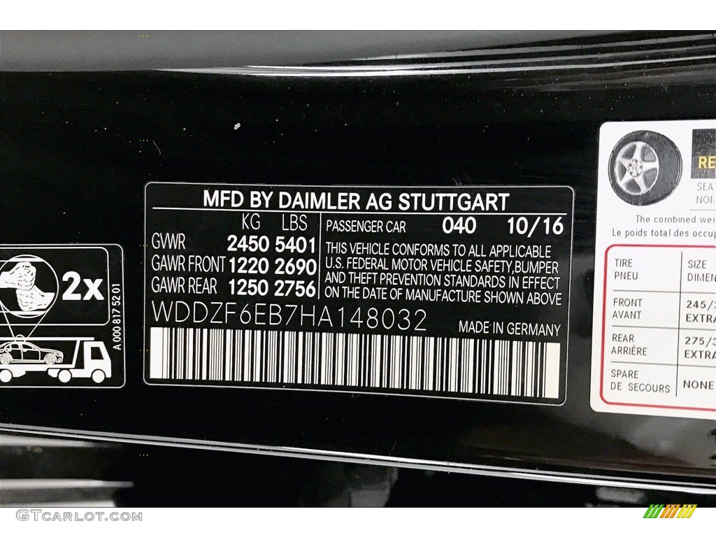 2017 E 43 AMG 4Matic Sedan - Black / Black photo #33