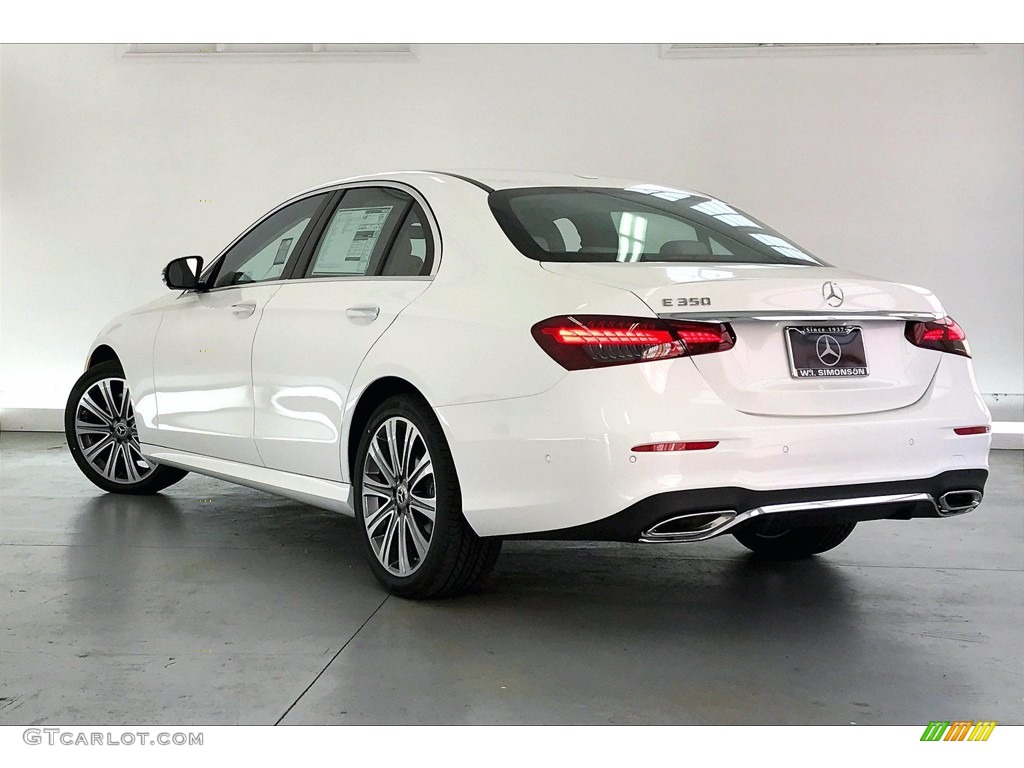 2021 E 350 Sedan - Polar White / Macchiato Beige/Black photo #2