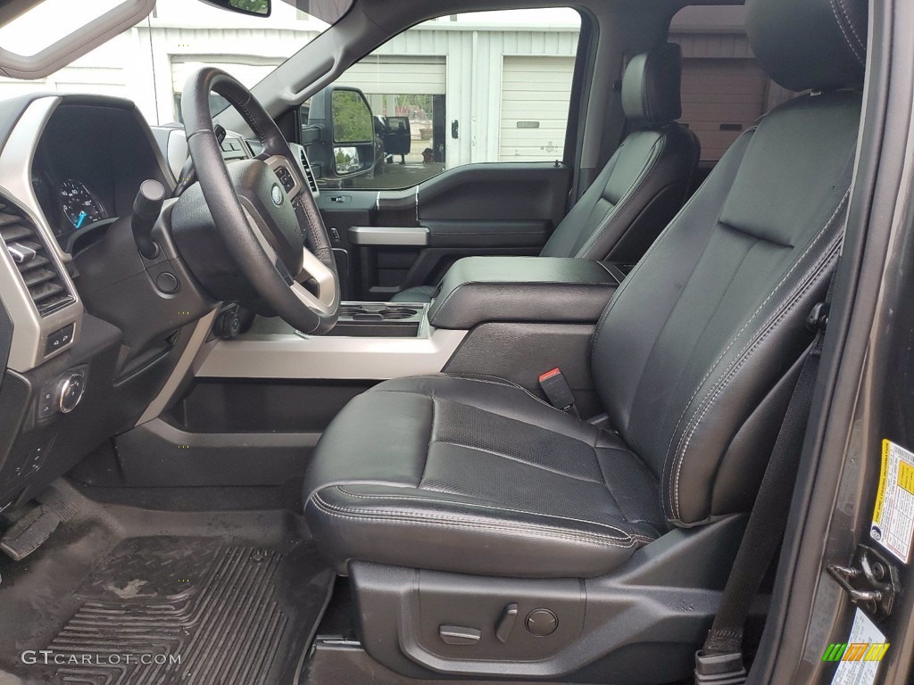 2020 F250 Super Duty Lariat Crew Cab 4x4 - Silver Spruce / Black photo #4