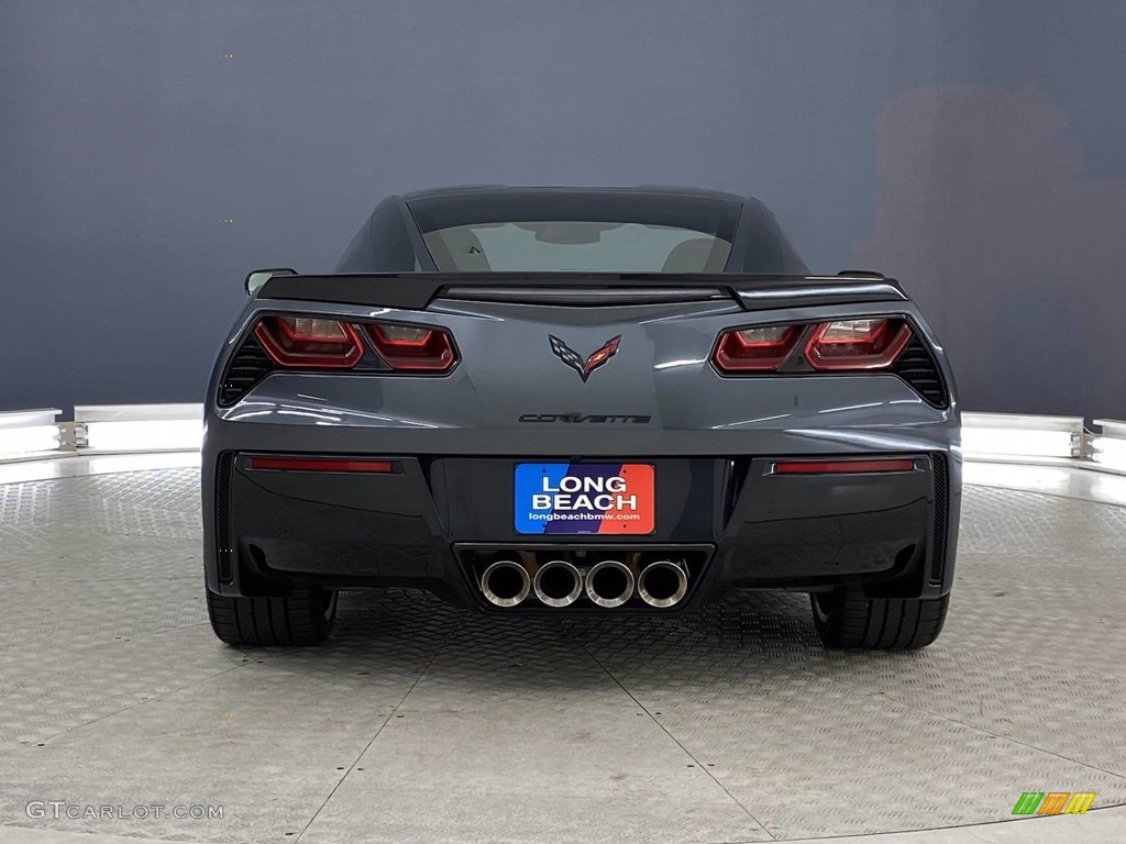 2014 Corvette Stingray Coupe Z51 - Cyber Gray Metallic / Adrenaline Red photo #4