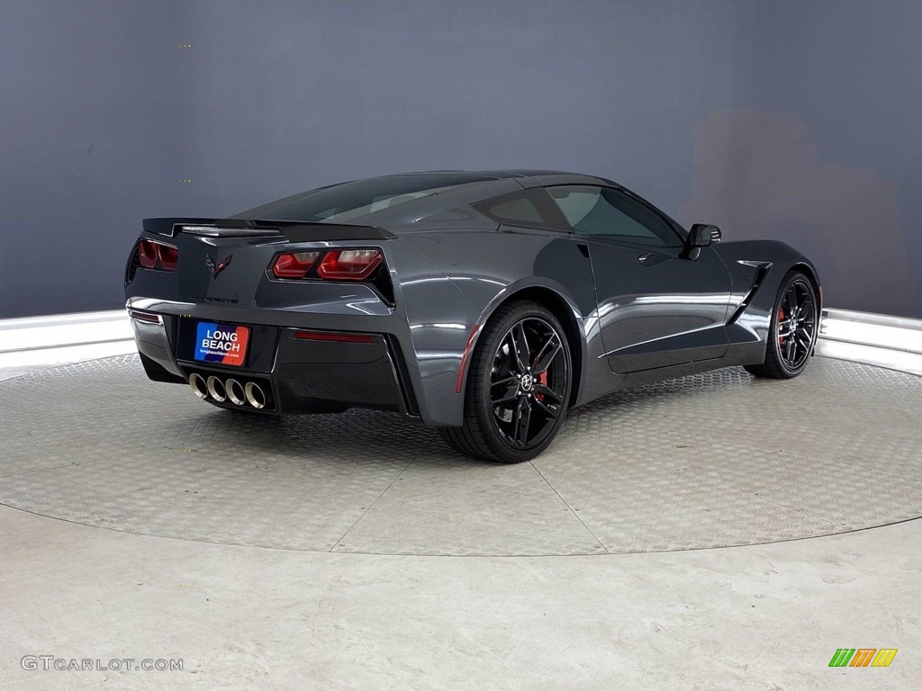 2014 Corvette Stingray Coupe Z51 - Cyber Gray Metallic / Adrenaline Red photo #5