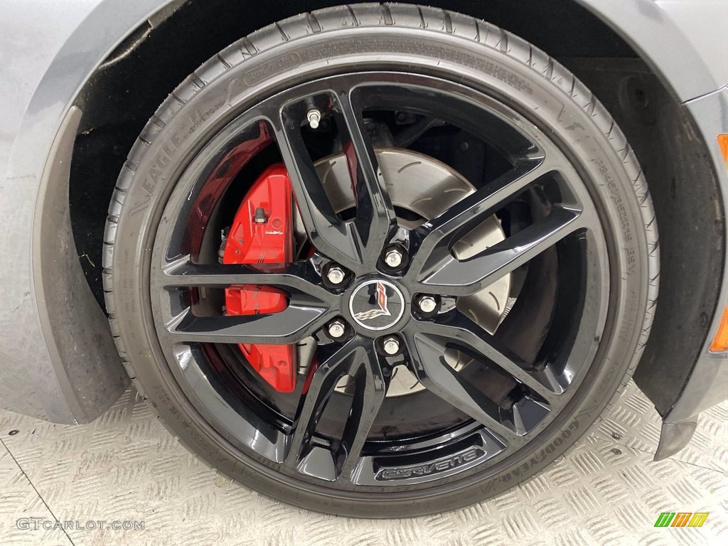 2014 Corvette Stingray Coupe Z51 - Cyber Gray Metallic / Adrenaline Red photo #6