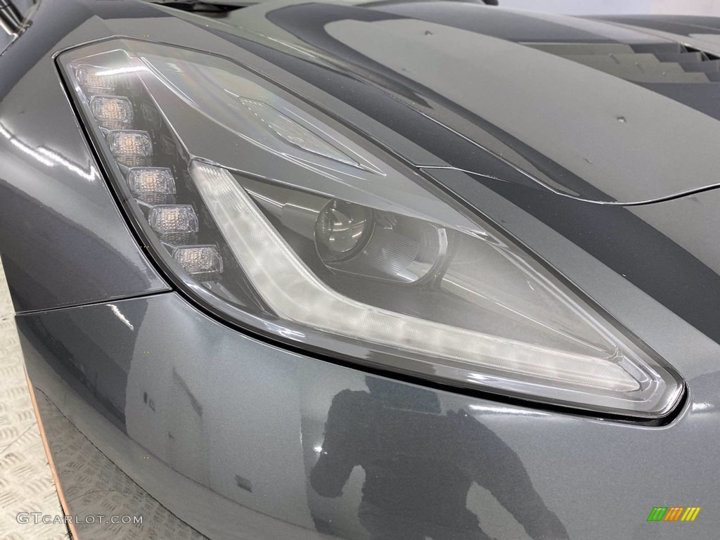 2014 Corvette Stingray Coupe Z51 - Cyber Gray Metallic / Adrenaline Red photo #7