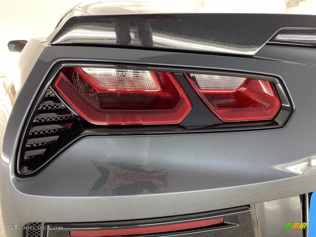 2014 Corvette Stingray Coupe Z51 - Cyber Gray Metallic / Adrenaline Red photo #9