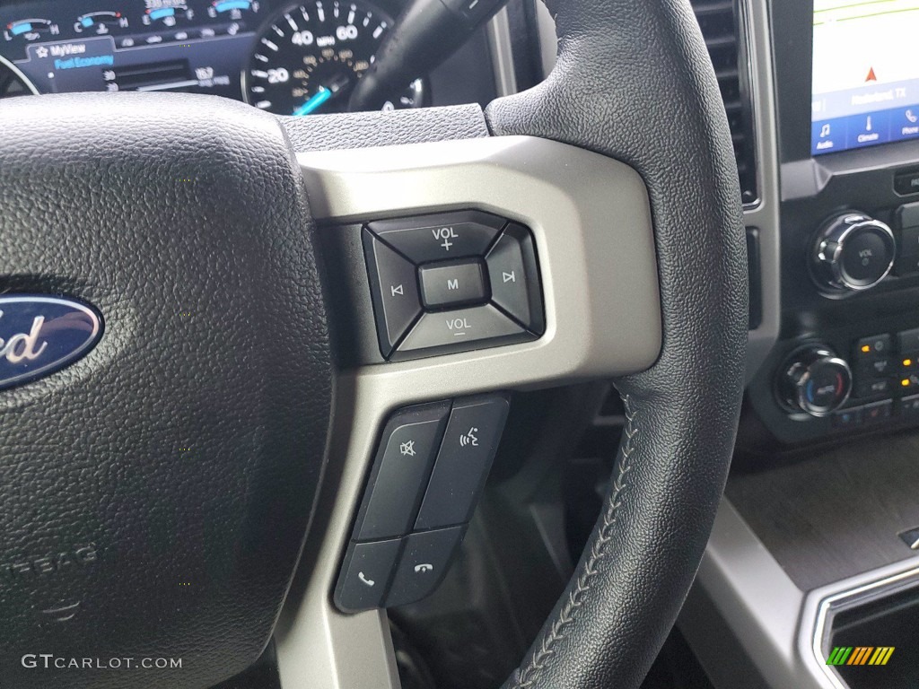2020 F250 Super Duty Lariat Crew Cab 4x4 - Silver Spruce / Black photo #17