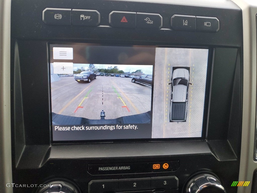 2020 F250 Super Duty Lariat Crew Cab 4x4 - Silver Spruce / Black photo #20