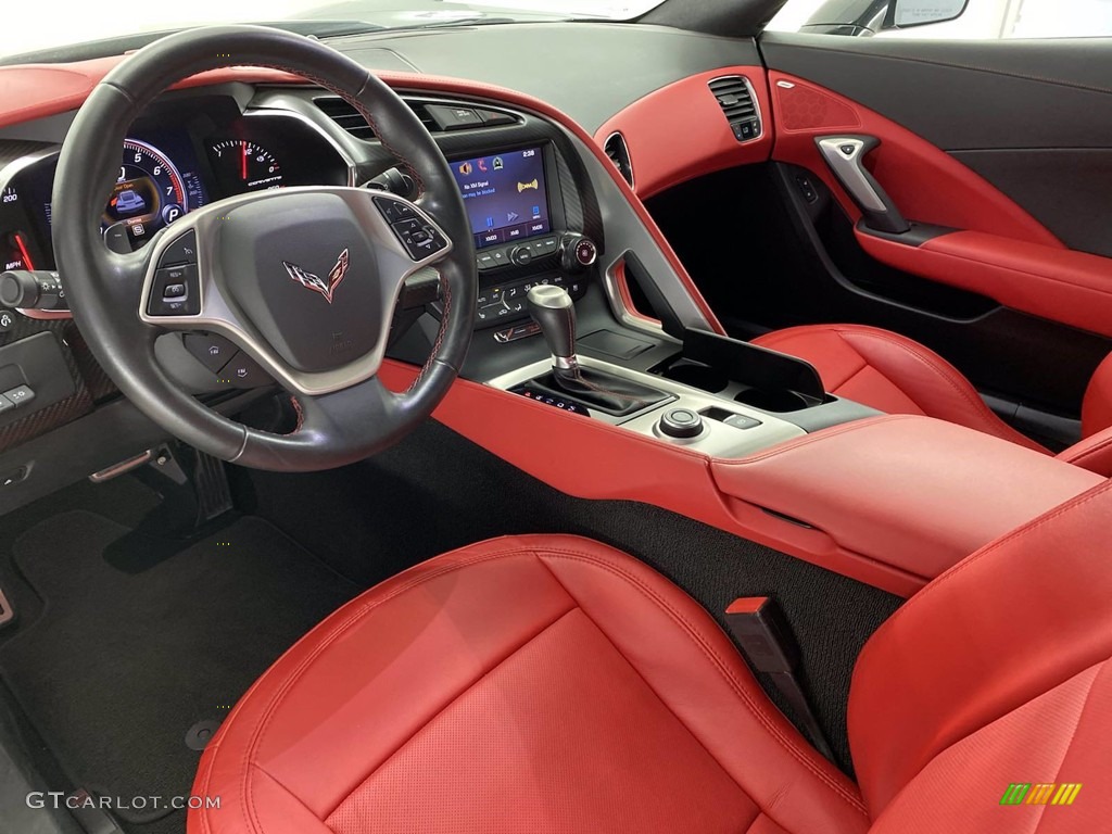 2014 Corvette Stingray Coupe Z51 - Cyber Gray Metallic / Adrenaline Red photo #15