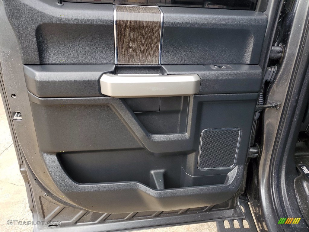 2020 F250 Super Duty Lariat Crew Cab 4x4 - Silver Spruce / Black photo #22